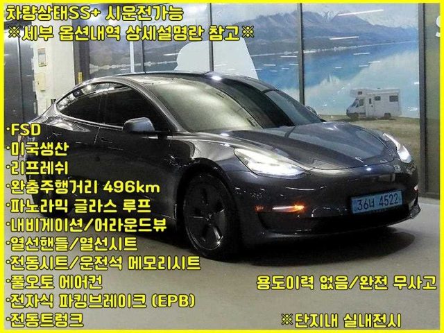 2021 Tesla Model 3 롱 레인지