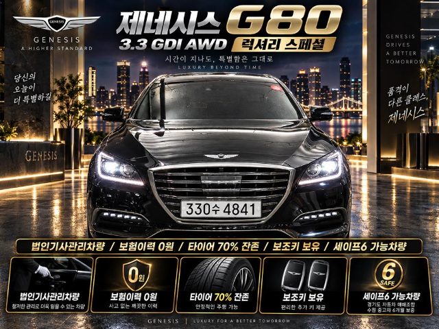 2019 Genesis G80 3.3 GDI AWD 럭셔리 스페셜
