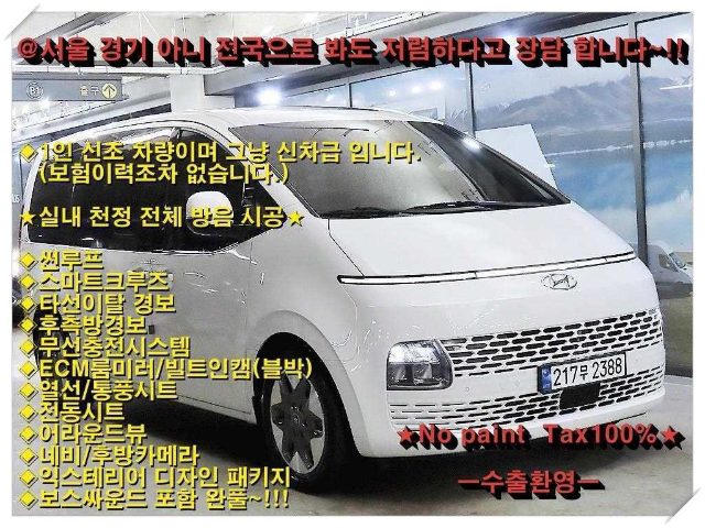 2023 Hyundai Staria 4WD 디젤 투어러 모던 9인승